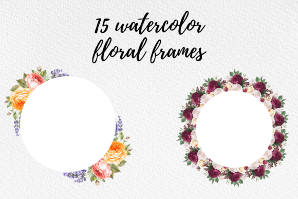Botanical Frames with Vintage Flowers Bring Timeless Charm to Local Branding Projects