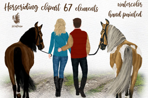 Couples and Horses Illustrations: Romantic, Rustic Visuals for Brand Storytelling