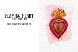 Flaming Heart Illustrations for Creative Sellers
