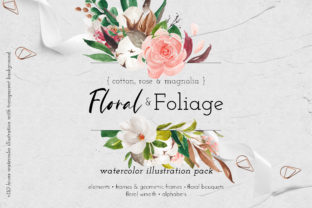 Floral Foliage Illustration Pack Review for Real Embroidery Projects