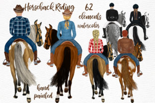 Horseback Riding Clipart for Crafters and Etsy Sellers