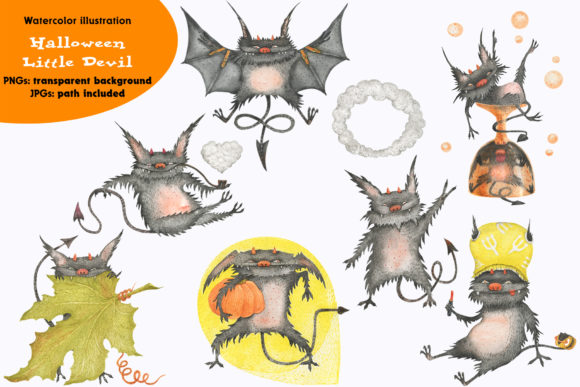 Little Fluffy Devils: A Fresh Illustration Bundle for Playful Branding