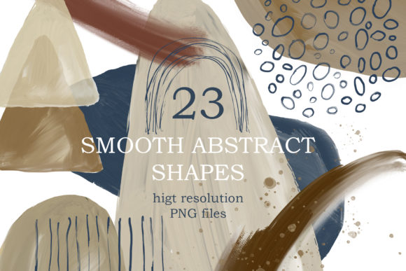 Modern Smooth Abstract Shapes for Crafting & Handmade Business Design