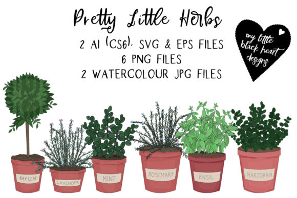 Pretty Little Herbs: Illustrations That Bring Softness and Sophistication to Design Projects