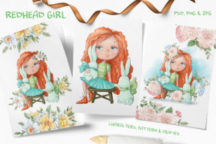 Redhead Girl Illustrations for Crafters & Etsy Sellers